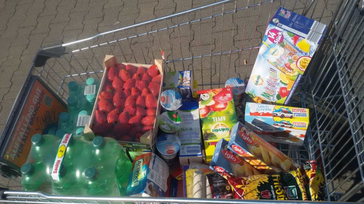 Einkauf für die Familie von Nikita, Matwey + Miron