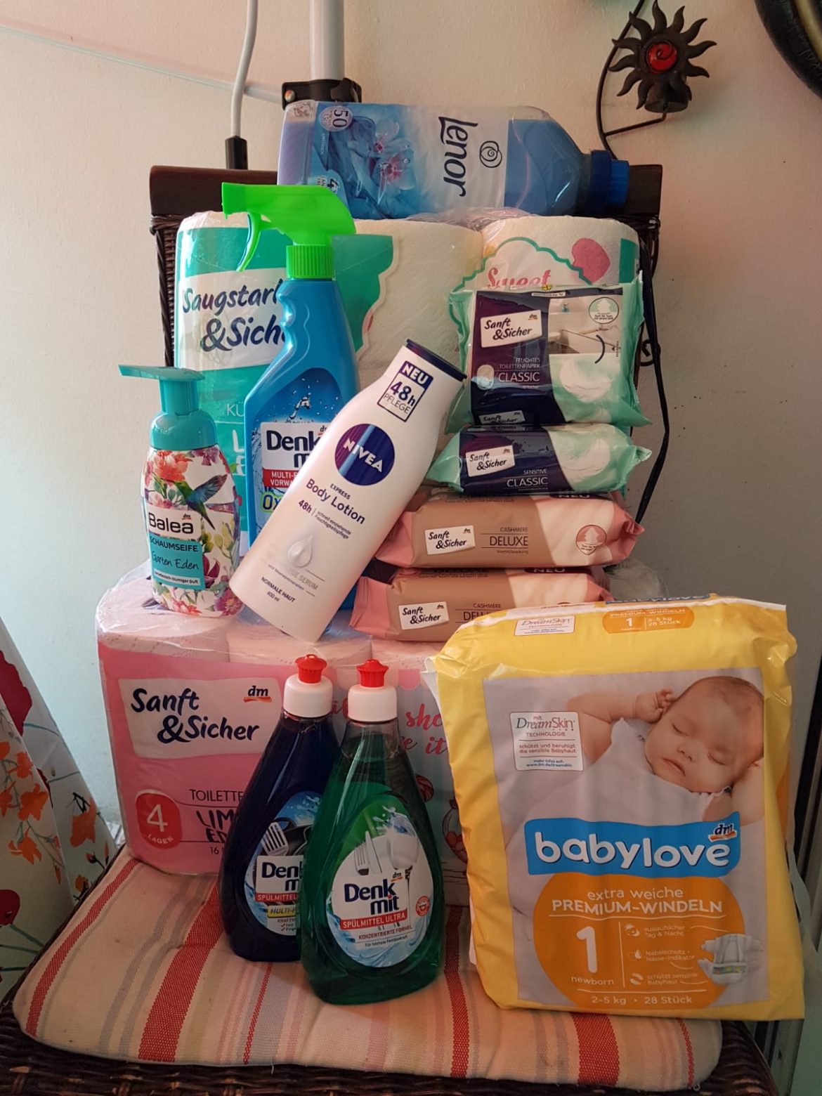 Die Großfamilie aus Erkrath hat eingekauft