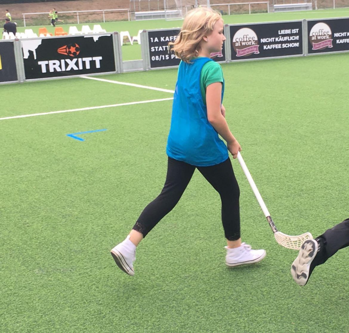 Catherine beim Schul- und Sportfest