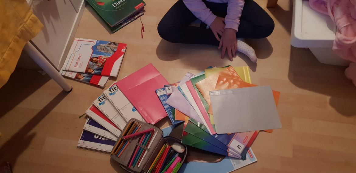 Mama Stefanie bedankt sich bei den Schul-Paten