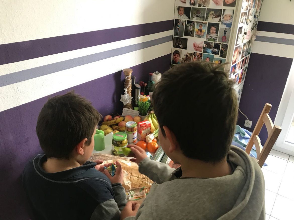 Max + Robert haben mit eingekauft