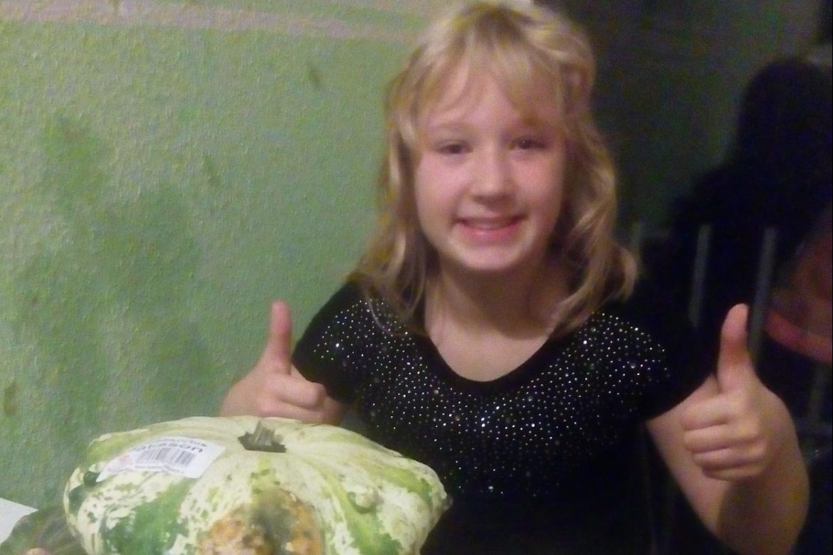 Catherine hat Kürbis für sich entdeckt