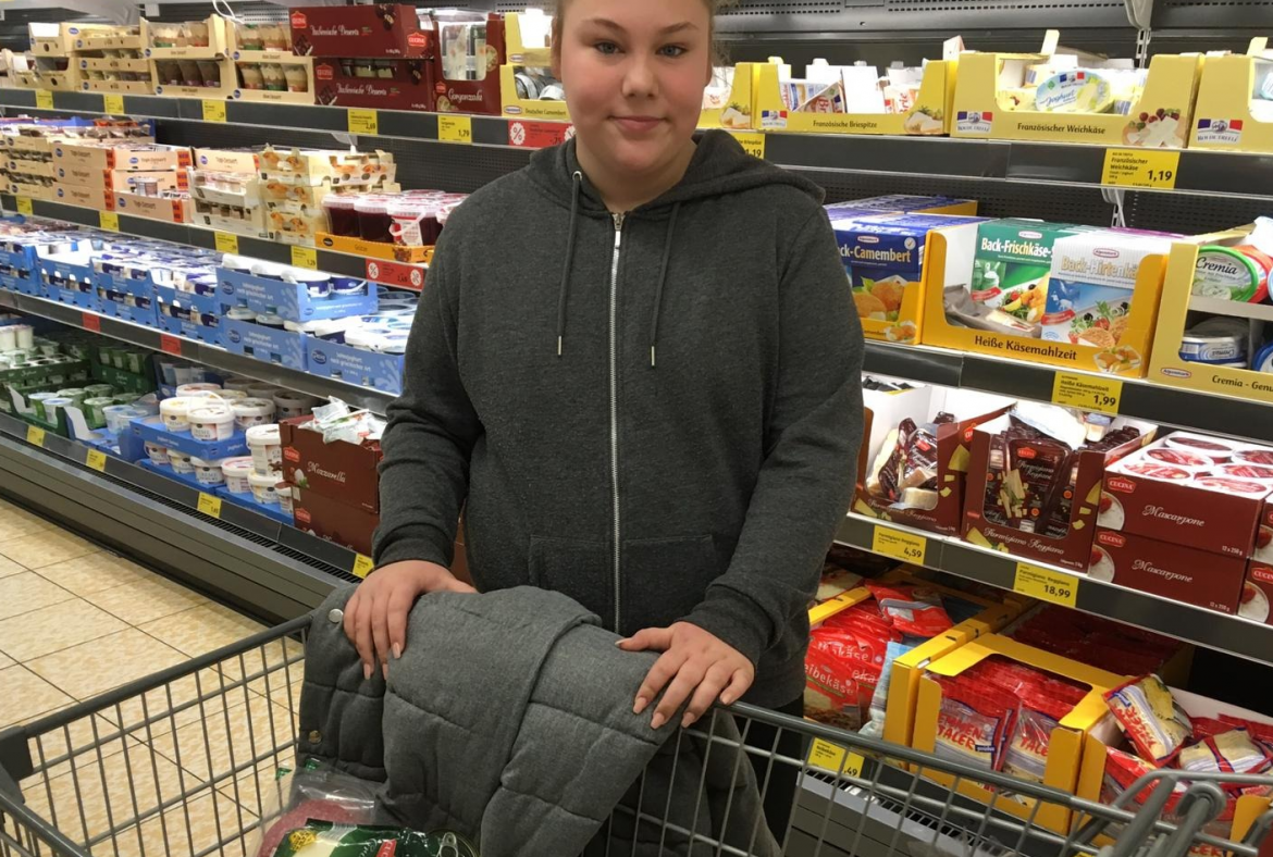 Johanna war mit ihrer Mama einkaufen
