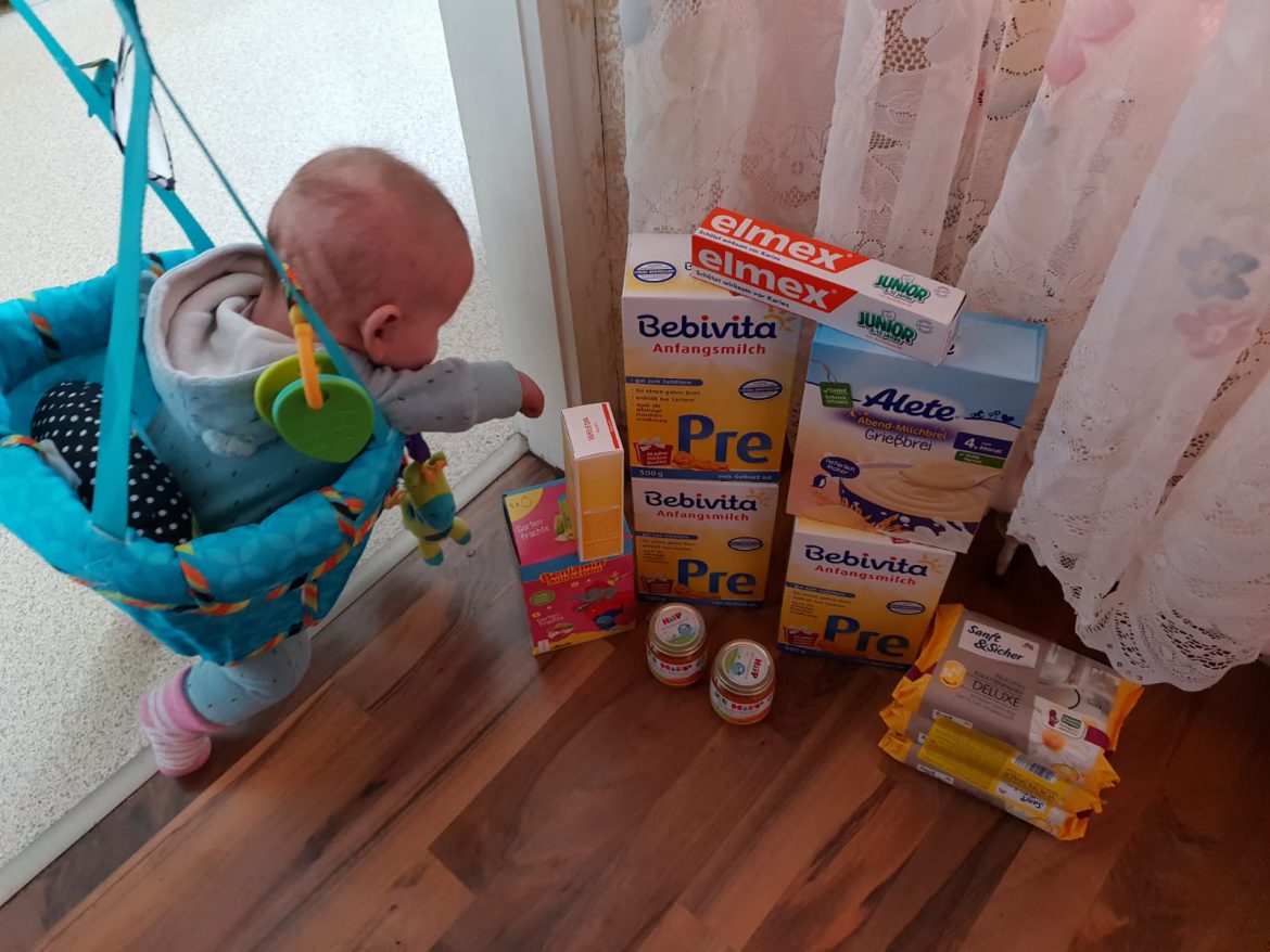 Pia bekam Hygiene-Artikel