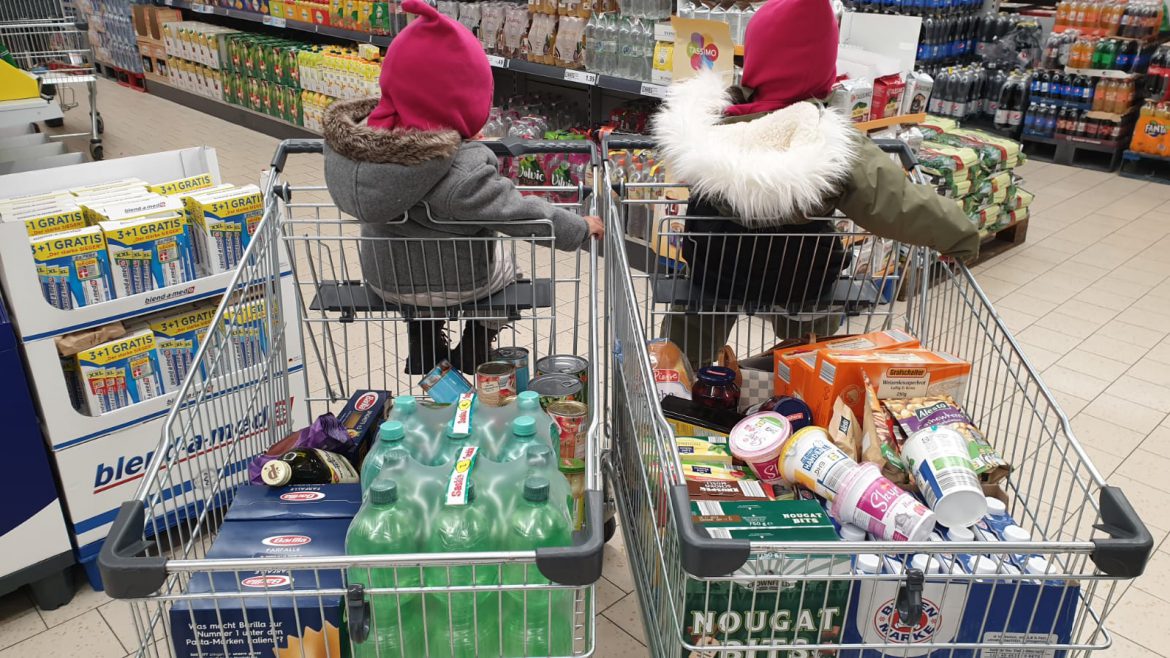 Großeinkauf für eine Großfamilie
