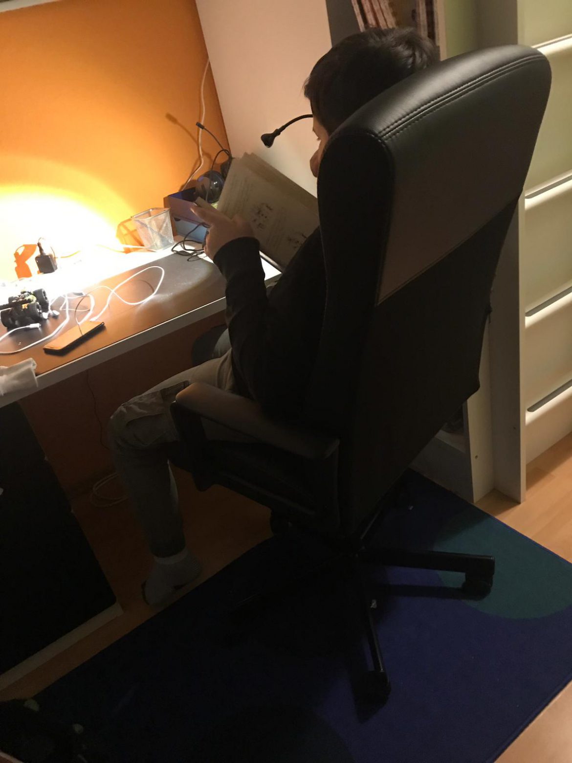 Neuer Schreibtischstuhl für Max