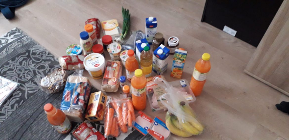 Schnelle Lebenmittel + Hygiene – Hilfe