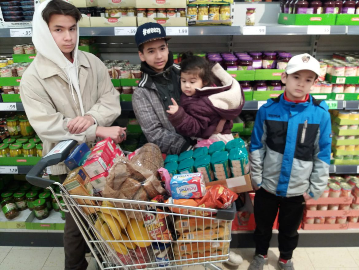 Lebensmittel für eine Großfamilie