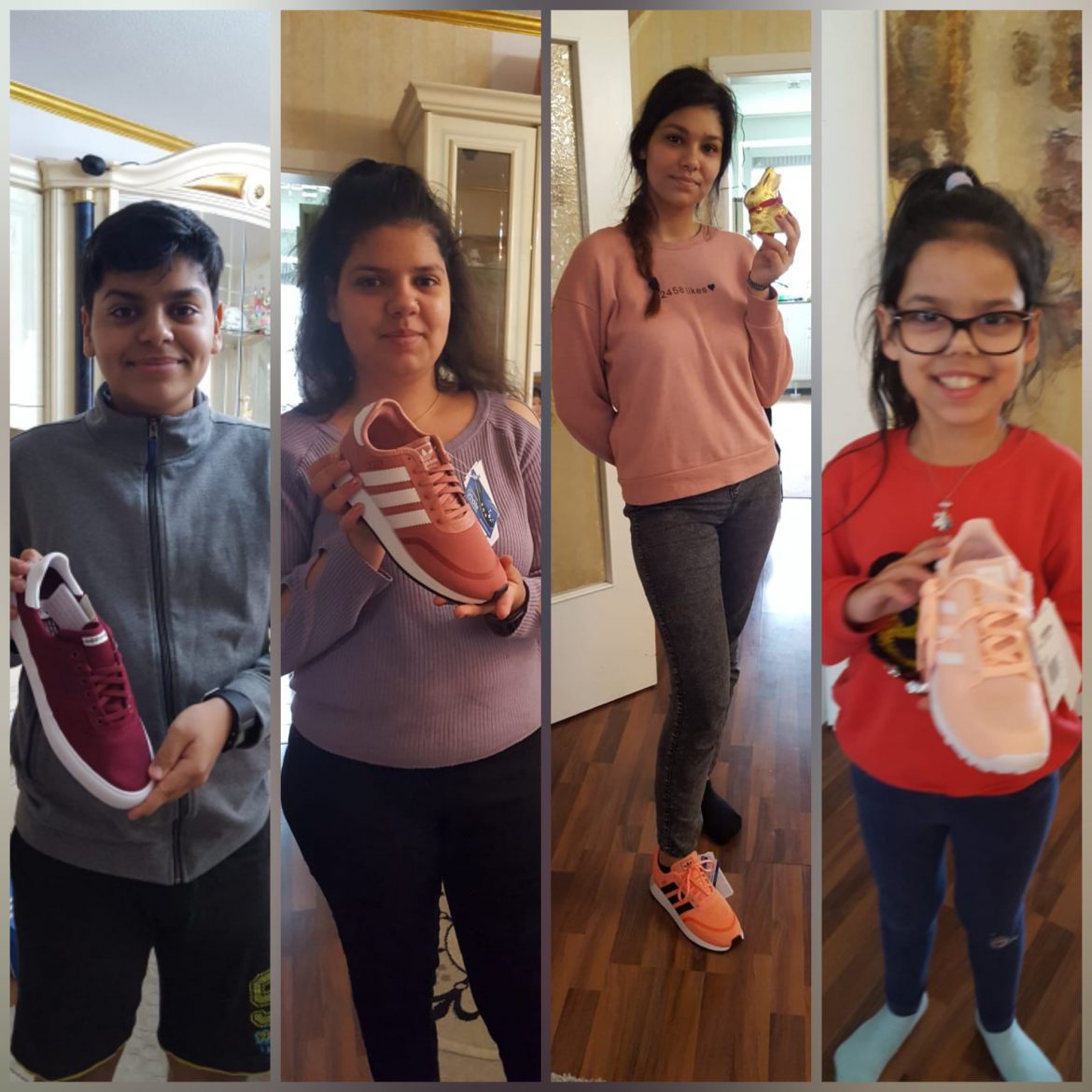 Schuhe für 4 Geschwister