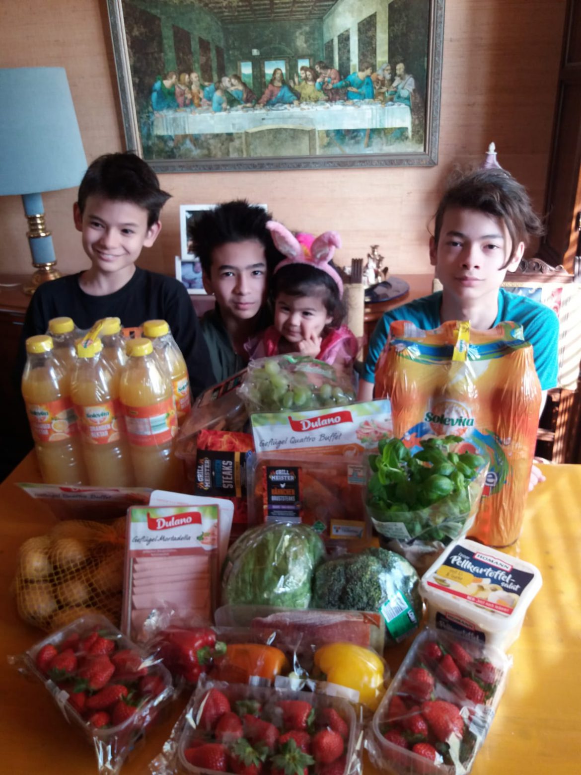 Ostereinkauf für eine Großfamilie