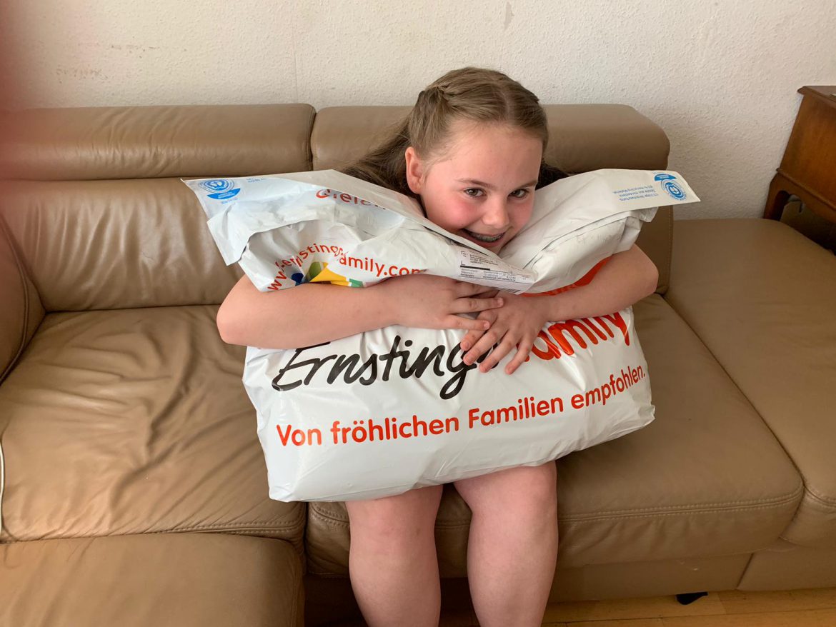 Wir kaufen unseren Kinder gerne neue Sachen, wenn sie im Sale sind