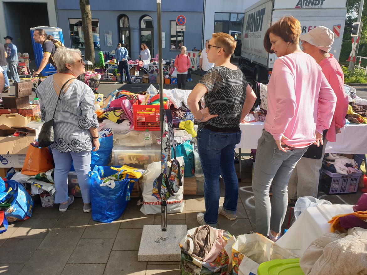 Der Trödelmarkt am 1.6.2019 war sehr erfolgreich