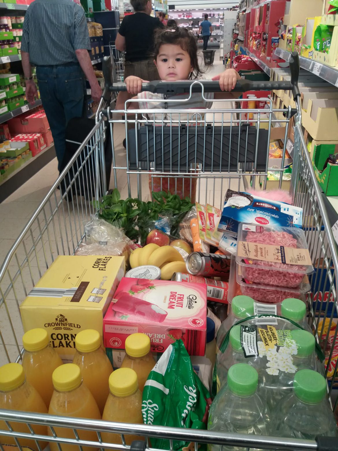 Einkauf für eine Großfamilie