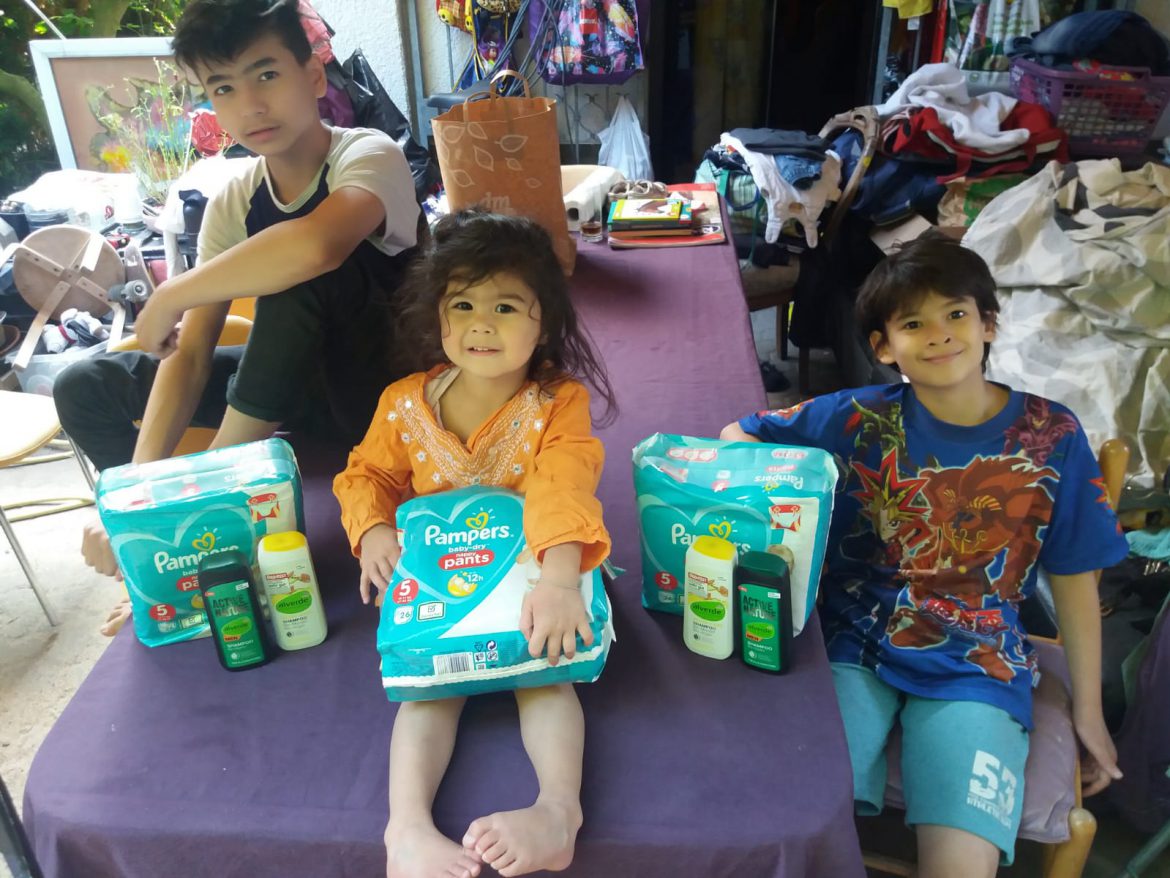 Windel- und Lebensmittel-Einkauf