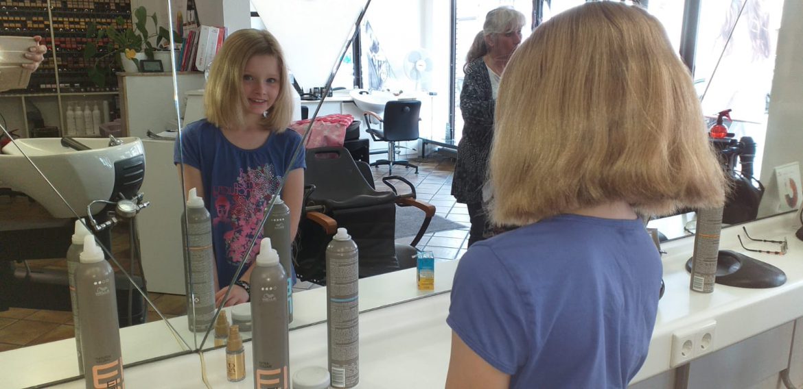 Ein Dank an Sabine Hering – ein toller Haarschnitt für Maya