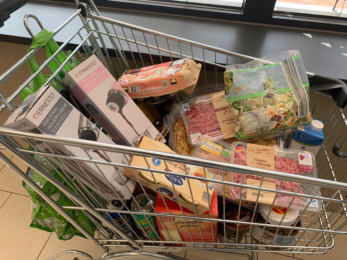 Unsere Familie mit 6 Kindern war einkaufen