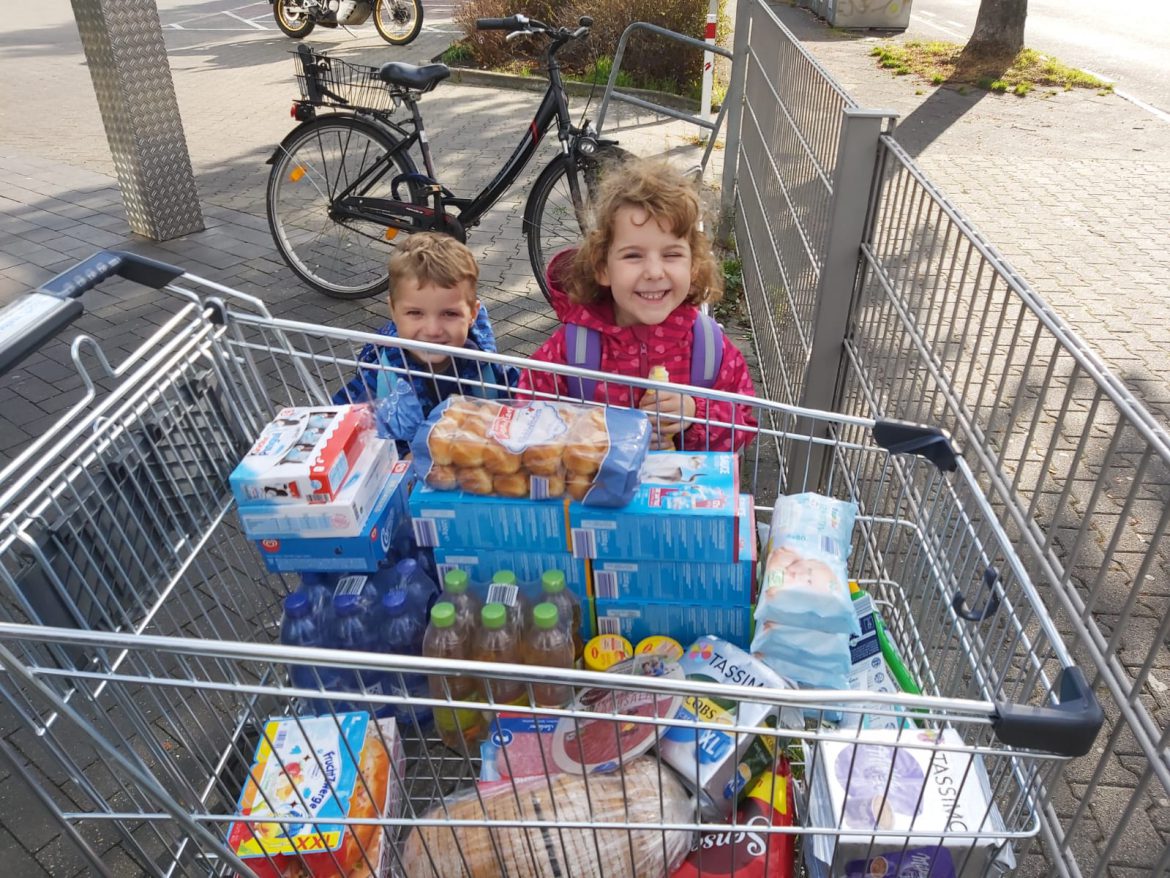 Auch Joanna und Jason waren mit einkaufen