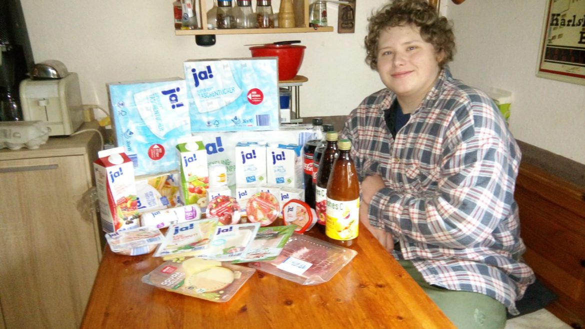 Die Familie von Darius war auch einkaufen