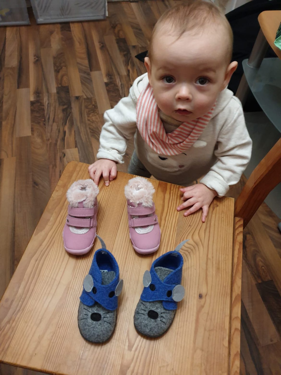 Ben, Sven + Pia sagen ihrer Schuh-Patin DANKE