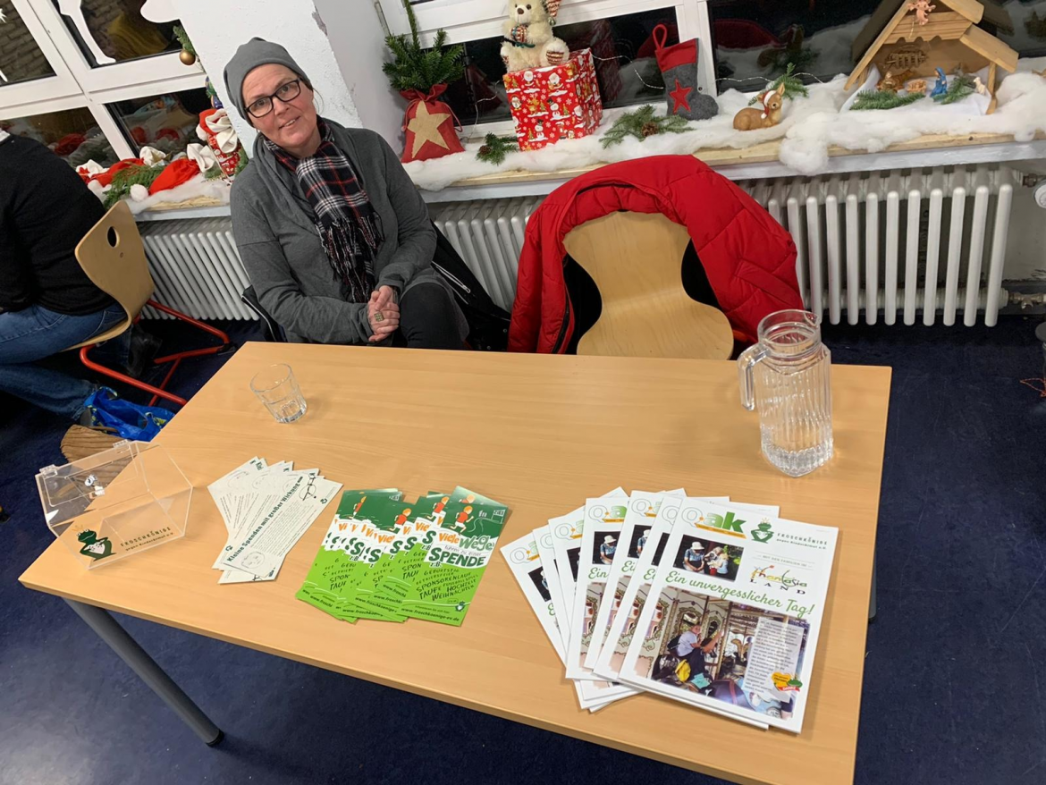 Info-Stand für die Froschkönige