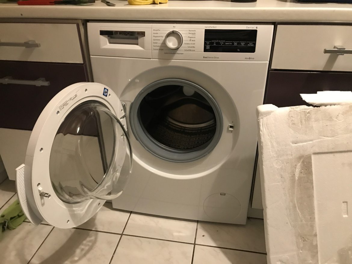 Hier ging die Waschmaschine kurz vor Weihnachten kaputt