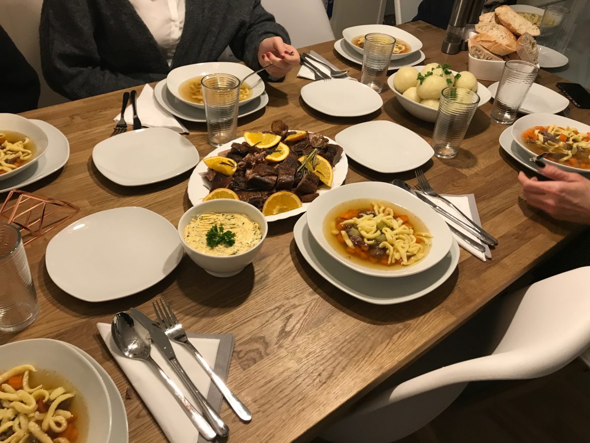 DANKE – für das wundervolle Weihnachtsessen und den Tannenbaum