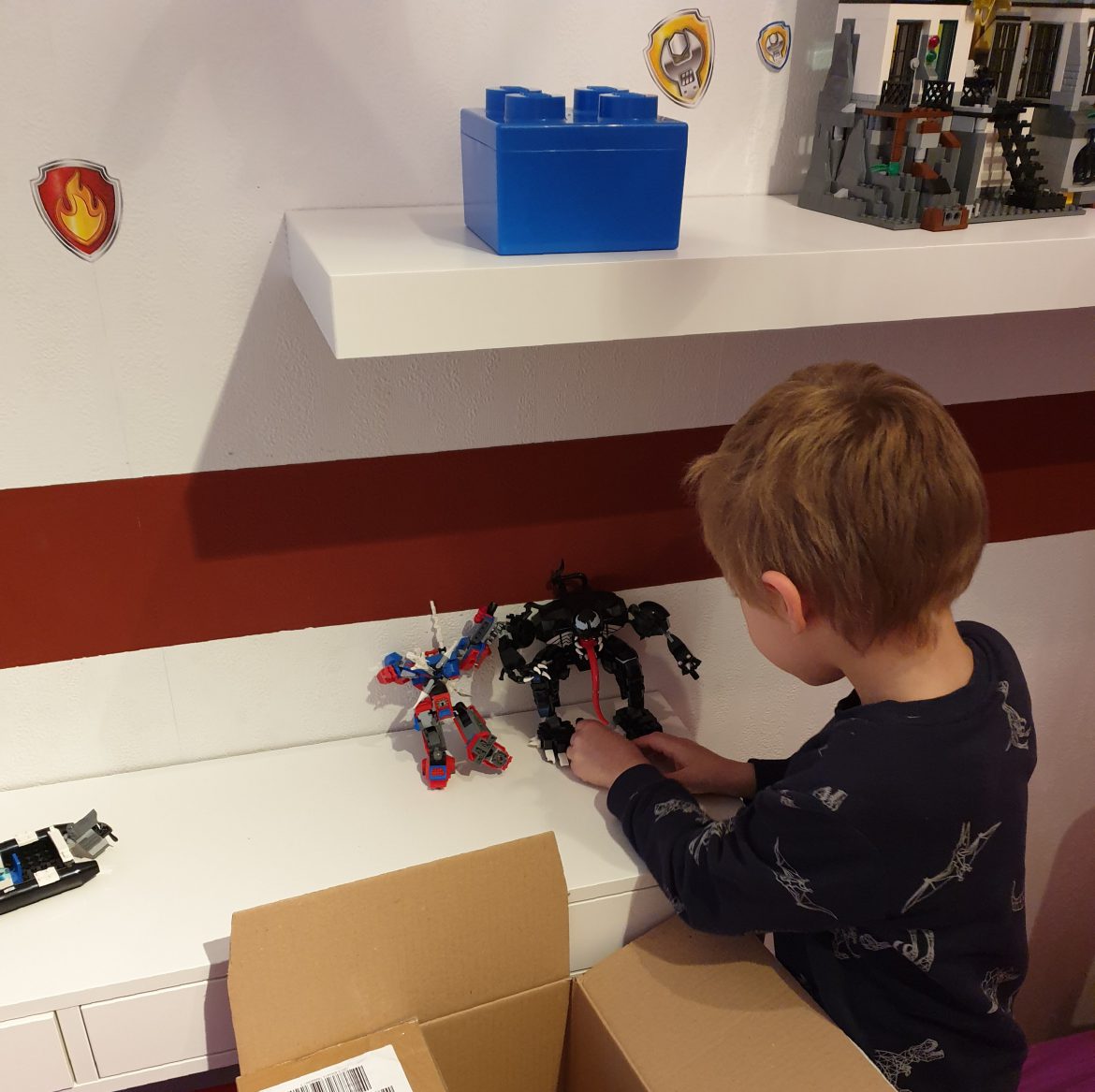 Ben und Sven bekam neue Regale für ihr Kinderzimmer