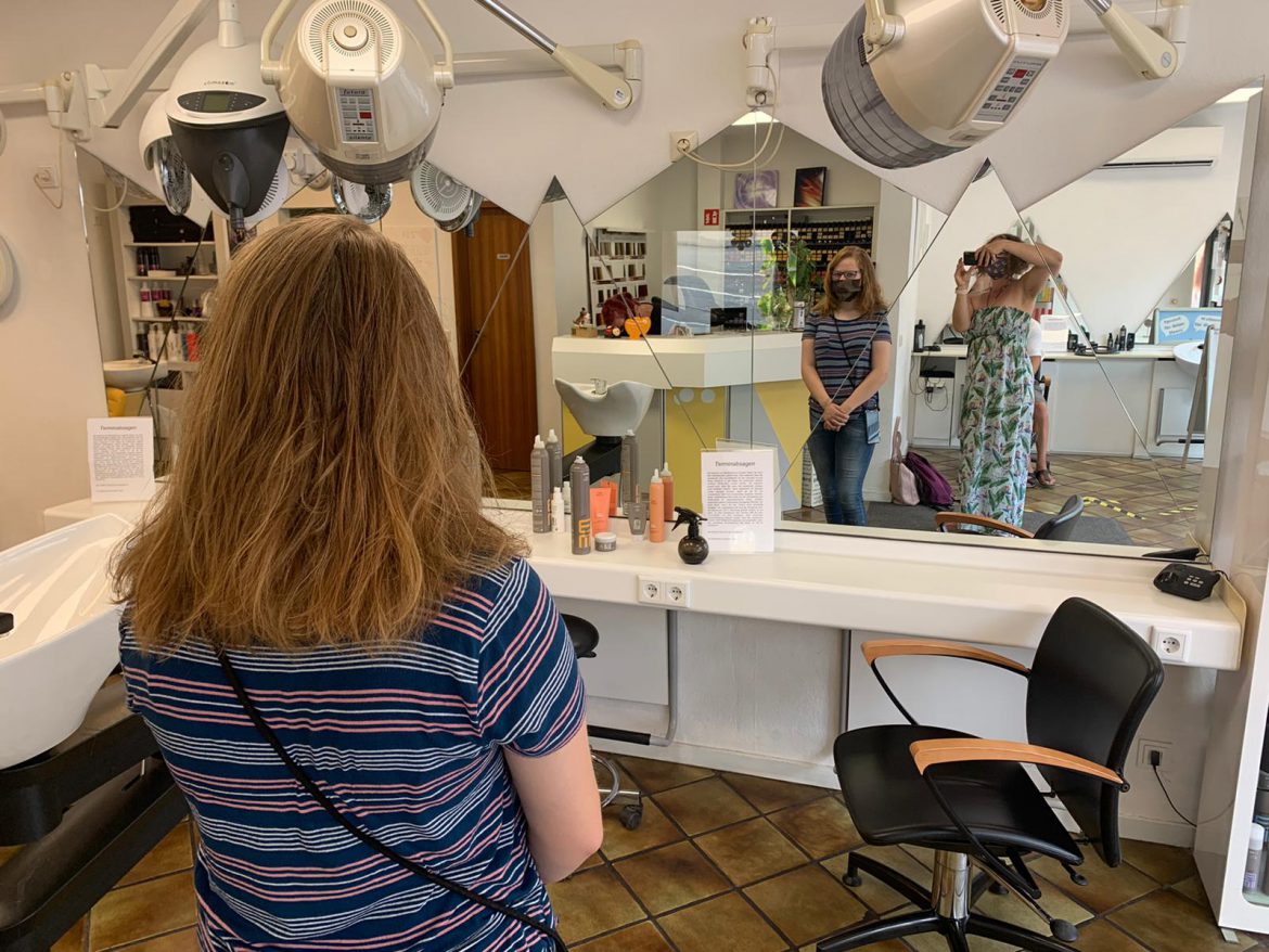 Klara bekam einen neuen Haarschnitt