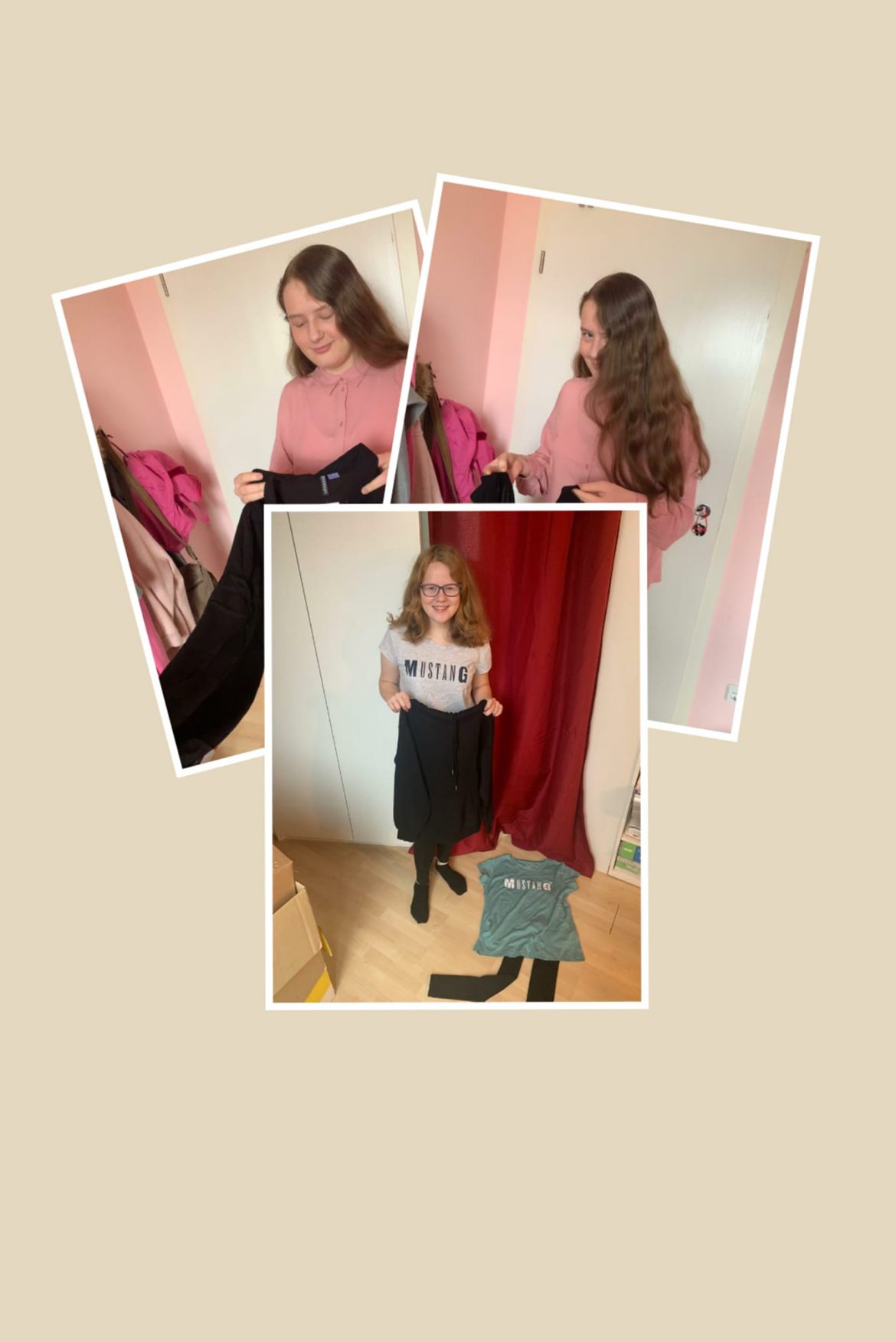 Klara und Paula bekamen auch neue Kleidung