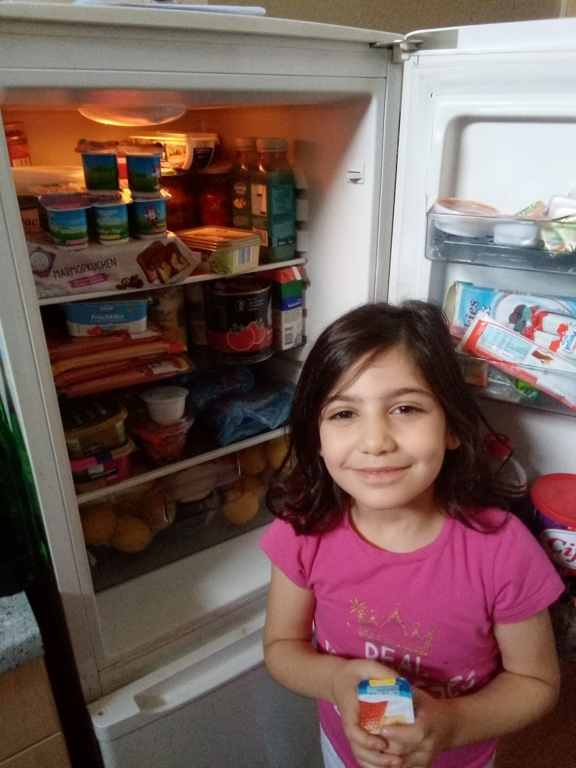 Hier konnten wir den Kühlschrank auffüllen
