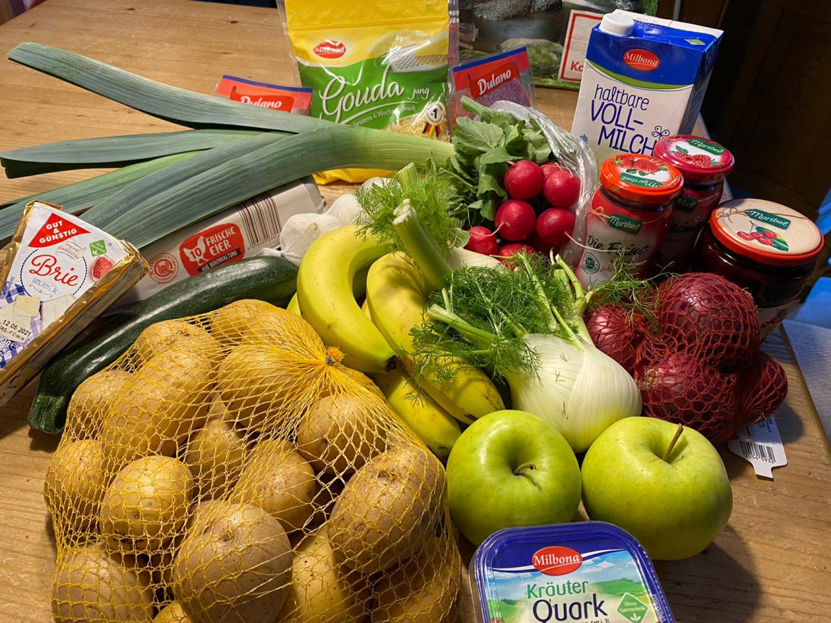 Die Familie von Tom + Ela brauchten frische Lebensmittel