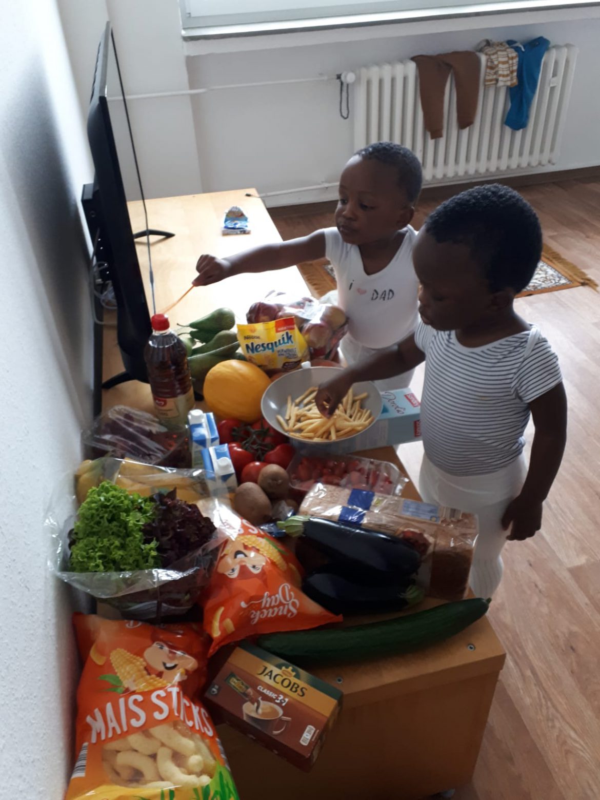 Hier halfen Lebensmittel-Gutscheine