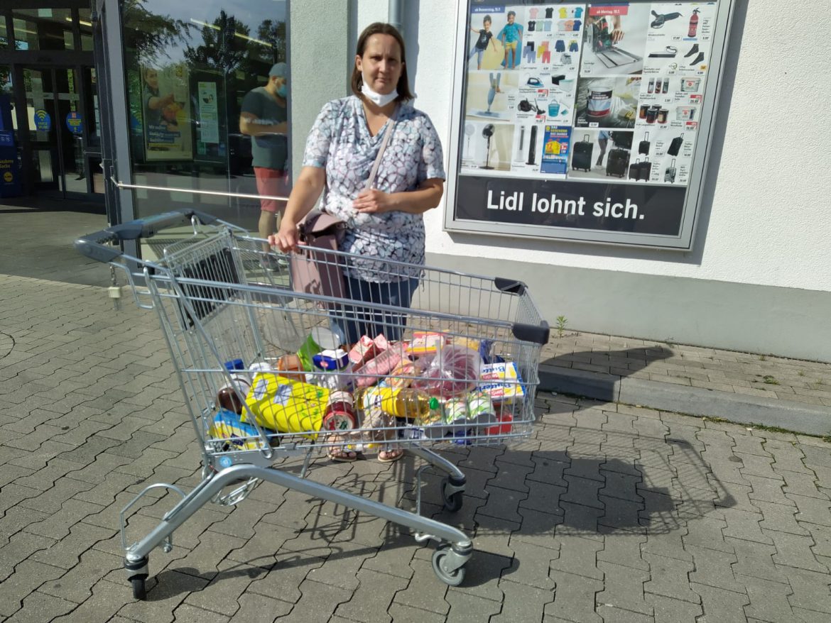 Lebensmittel-Einkauf für Mutter Nadja