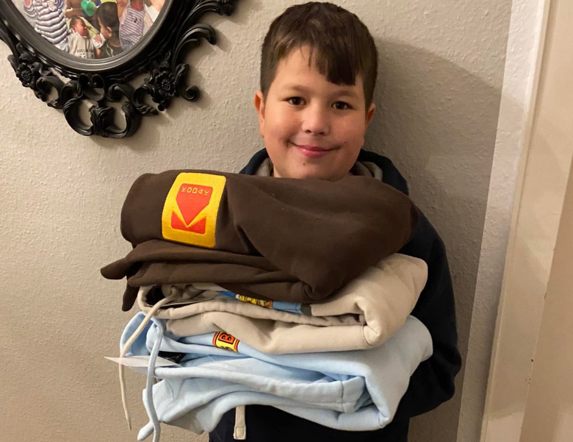 Leo hat sich auch seine Wintersachen ausgesucht