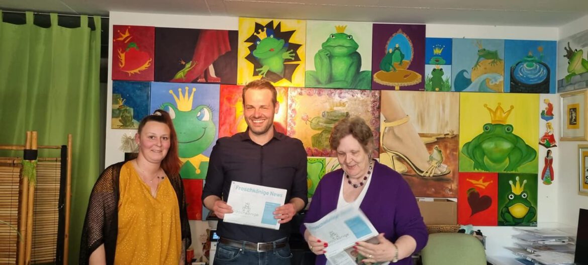 Landtags Kandidat Oliver Schreiber hat die Froschkönige besucht