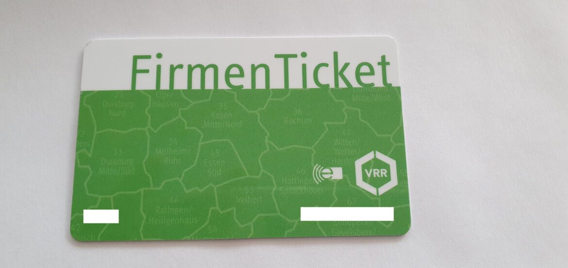 Übernahme des Firmen-Tickets