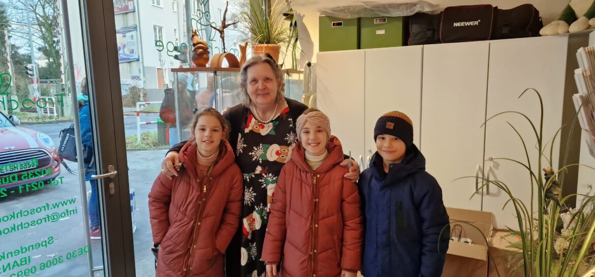 Die Kinder bekamen ihre Geschenke