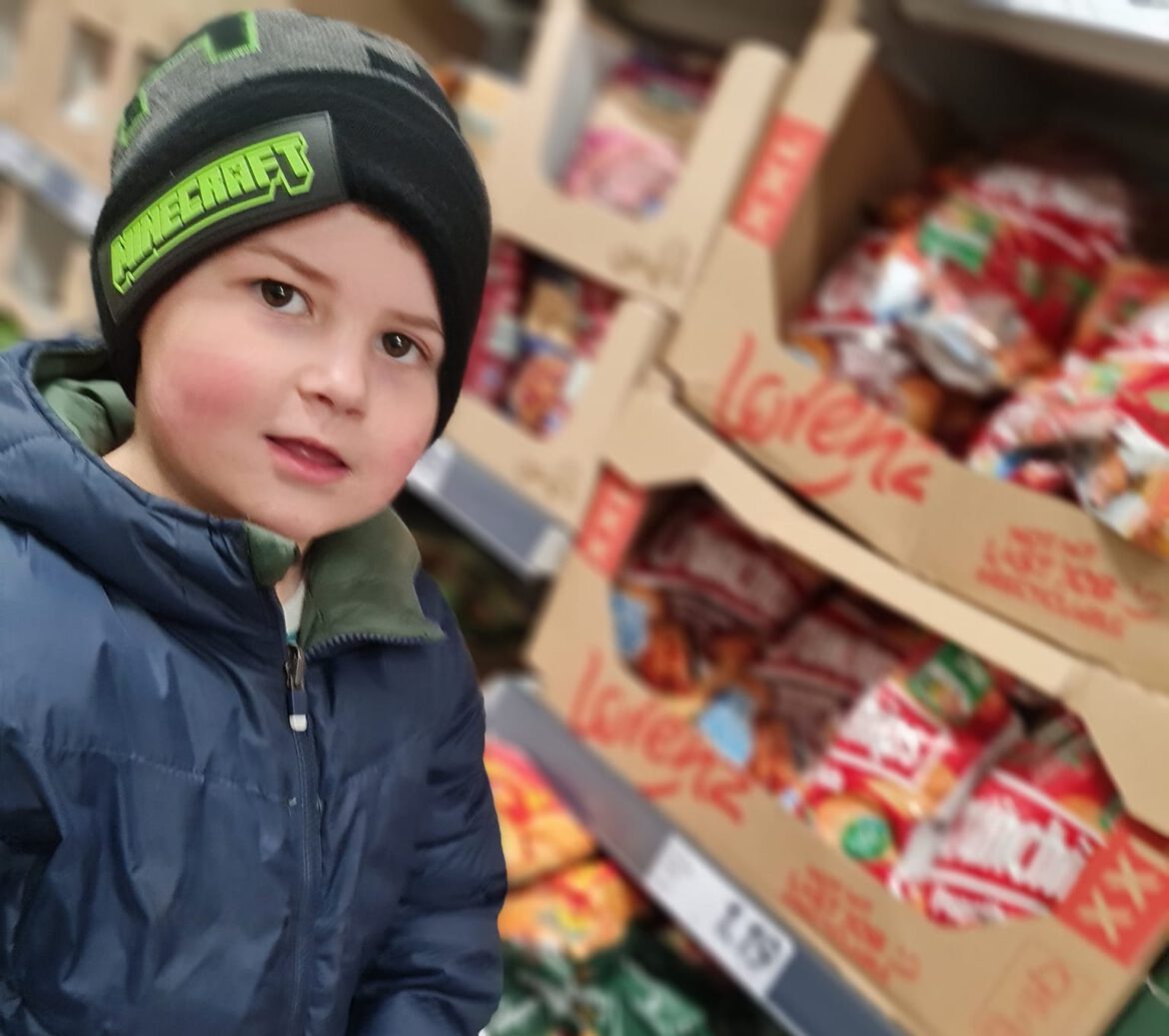 Malik und seine Mama waren einkaufen