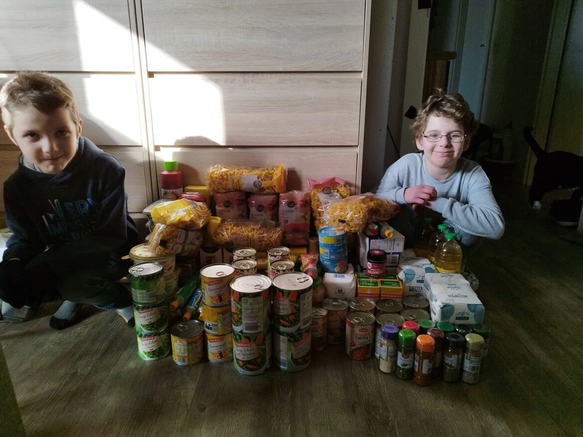 Auch hier half ein Lebensmittel-Gutschein