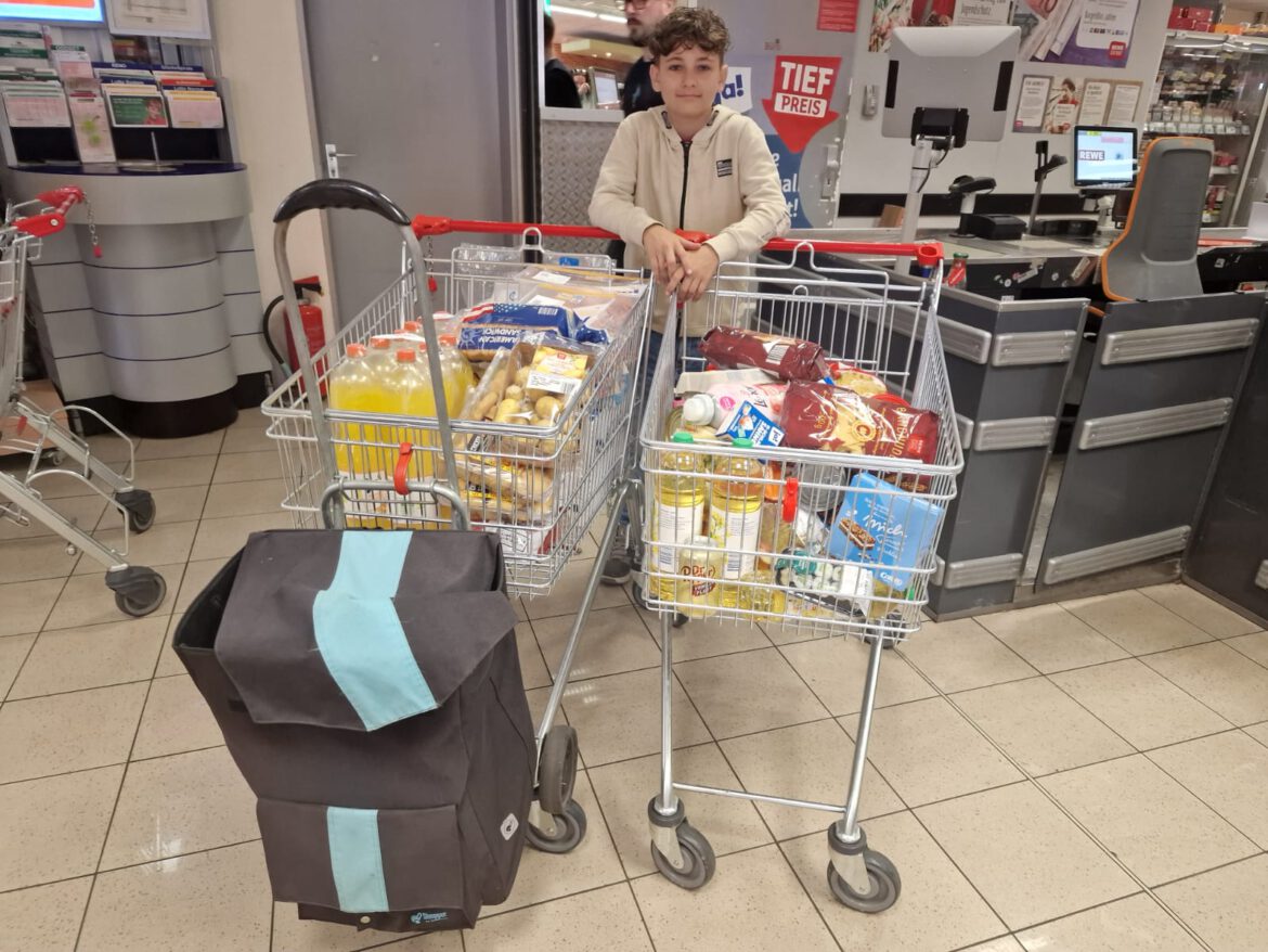 Vorräte Einkauf mit Kevin