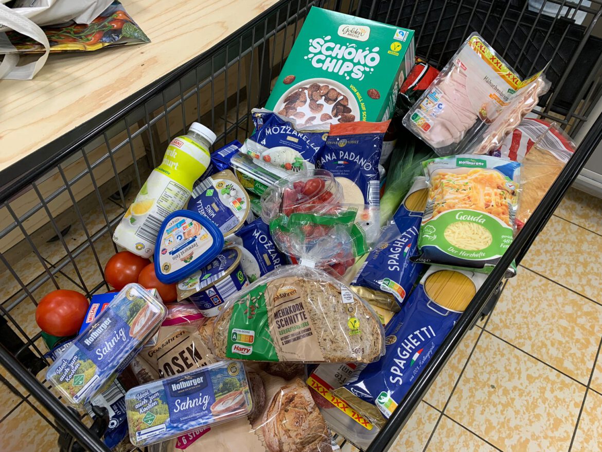 Hier half der Lebensmittel-Gutschein