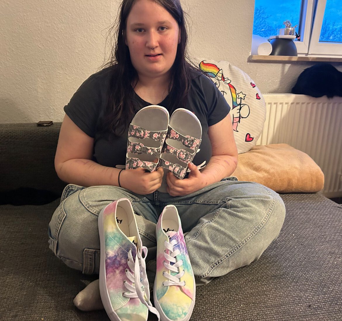 Neue Schuhe für Catherine