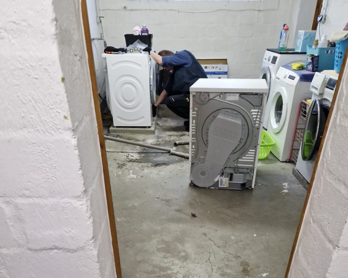 Auch hier war eine neue Waschmaschine und ein neuer Trockner von Nöten