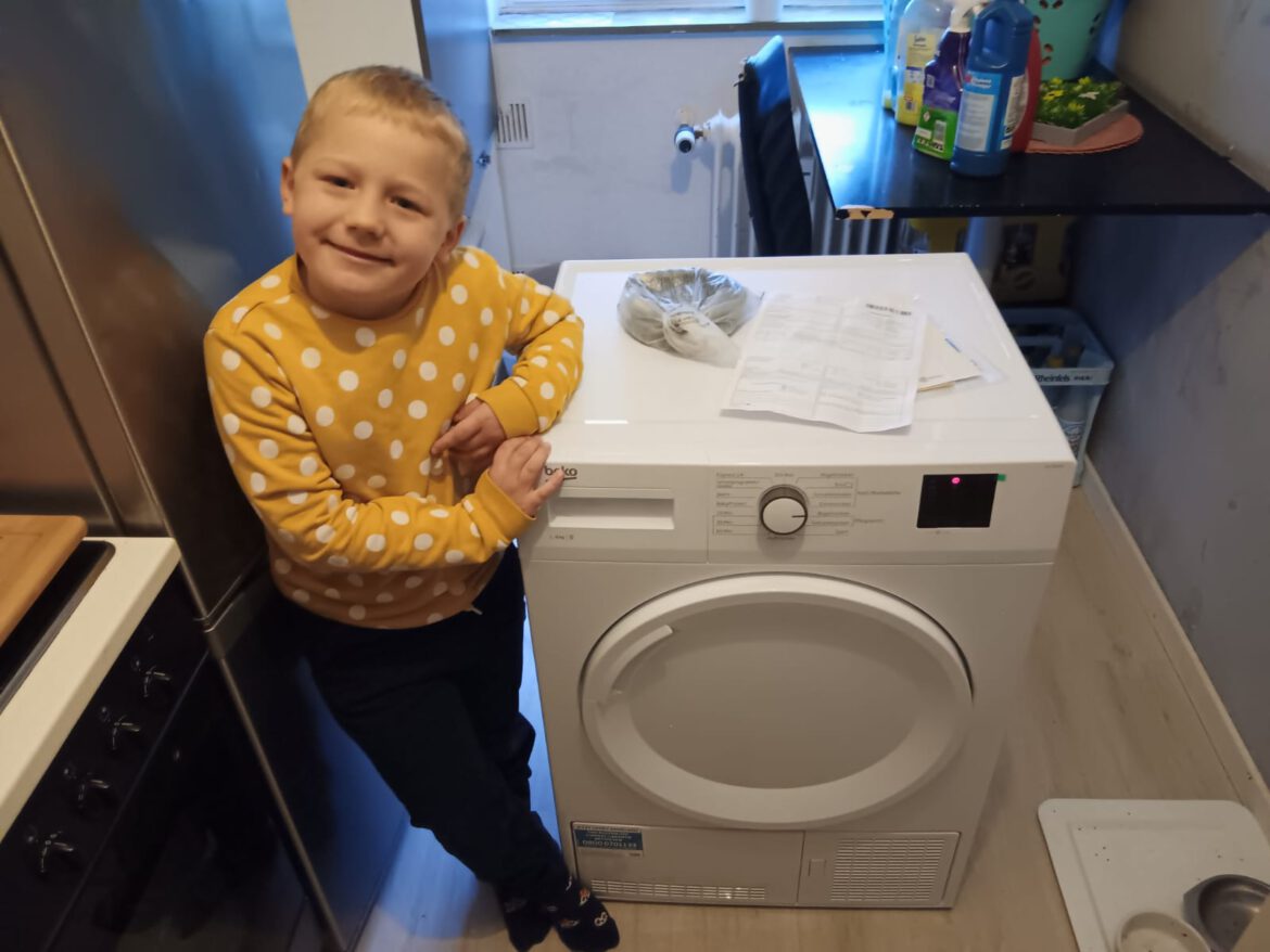 Wäschetrockner für einen Familie mit 4 Kindern