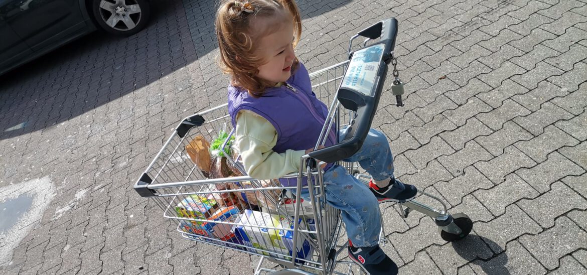 Daria durfte mit einkaufen gehen