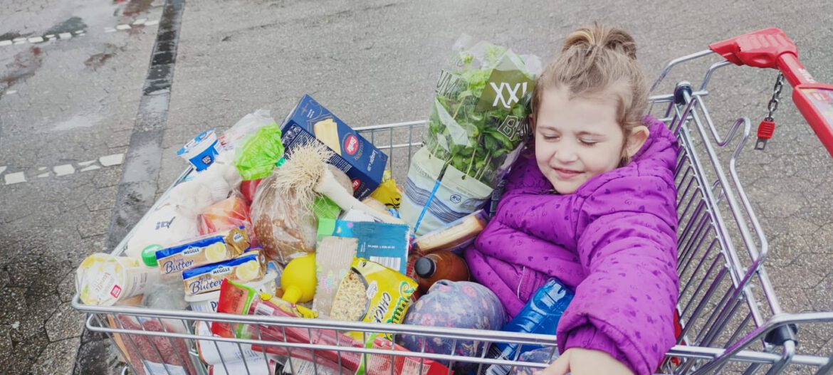 Auch hier half der Familie ein Lebensmittel-Gutschein