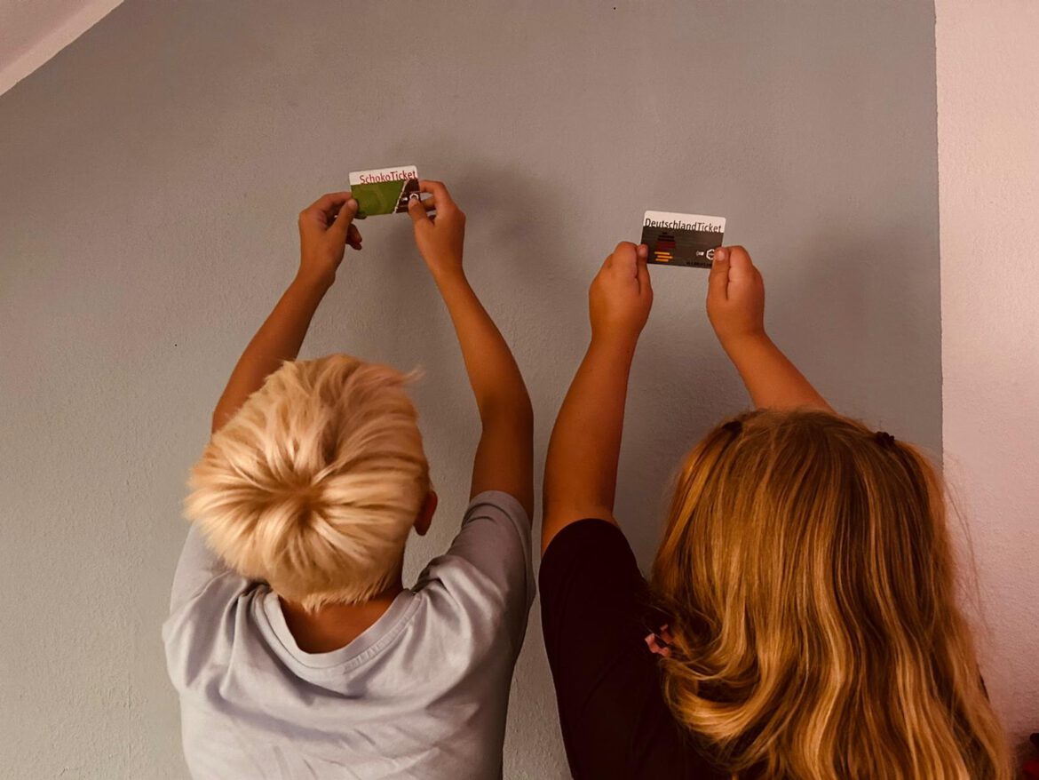 Hier gab es weitere Deutschland-Tickets für unsere Kinder