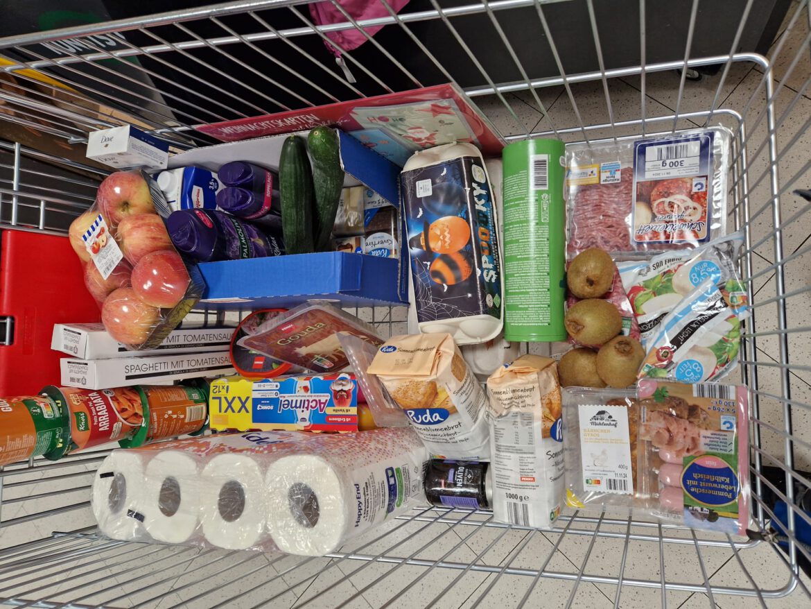 Lebensmitteleinkauf für die Familie von Emily