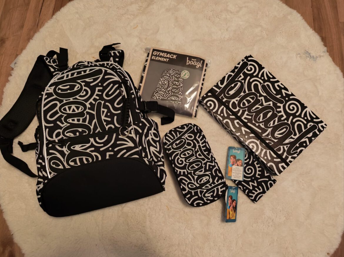 Auch Marie und Finn bekamen einen neuen Schulrucksack