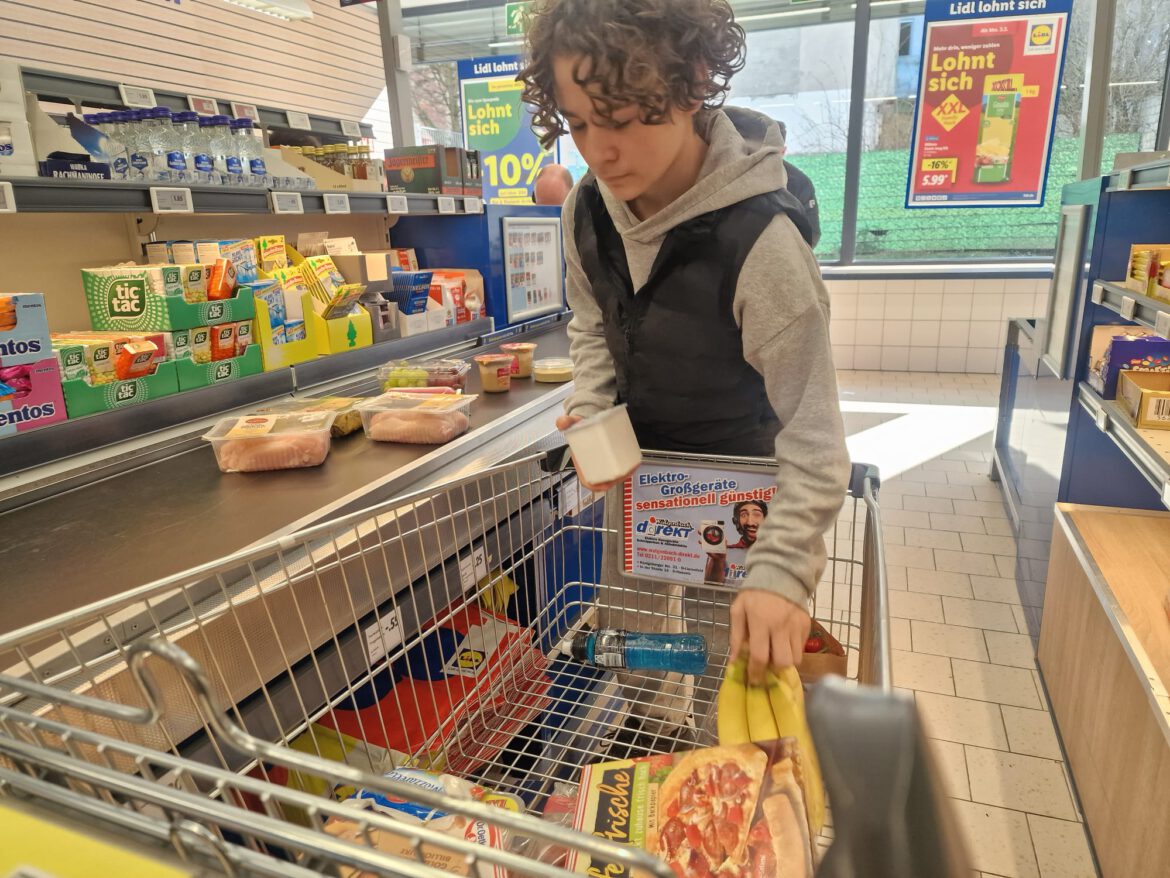 Lebensmittel für Kevin und Familie